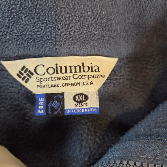 Columbia Core Interchange 3-in-1 Jacket SM 7198/7199 Men’s XXL Fleece Liner - Picture 2 of 15